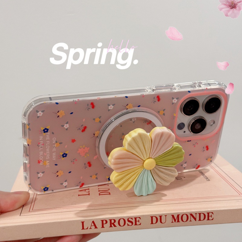 Lindas flores de verano de nicho para iPhone15Pro funda para teléfono móvil 16ProMax pequeño fresco 14/13 femenino 16