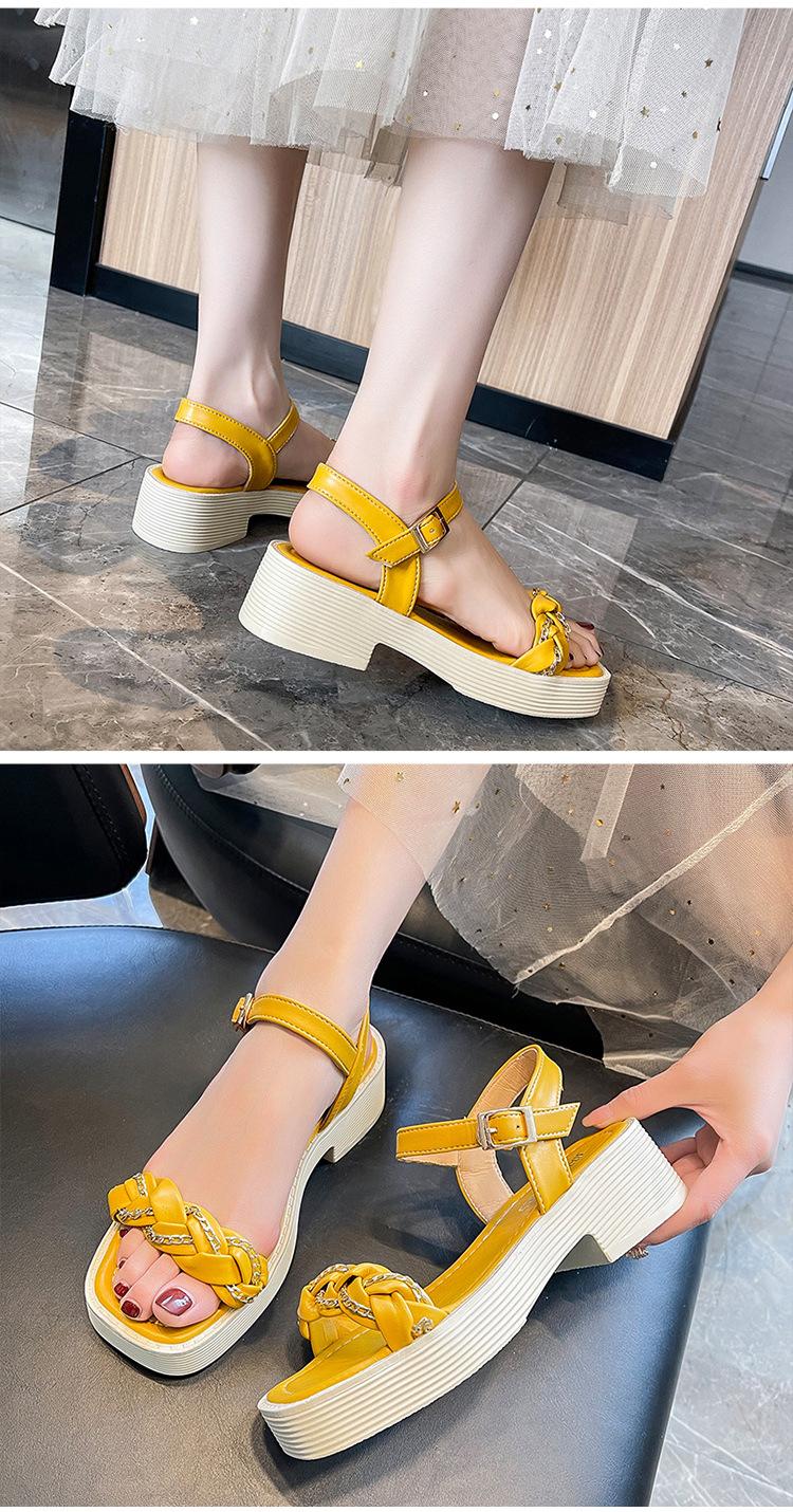 summer new leisure sports thick-soled small buckle sandals NSZSC56278