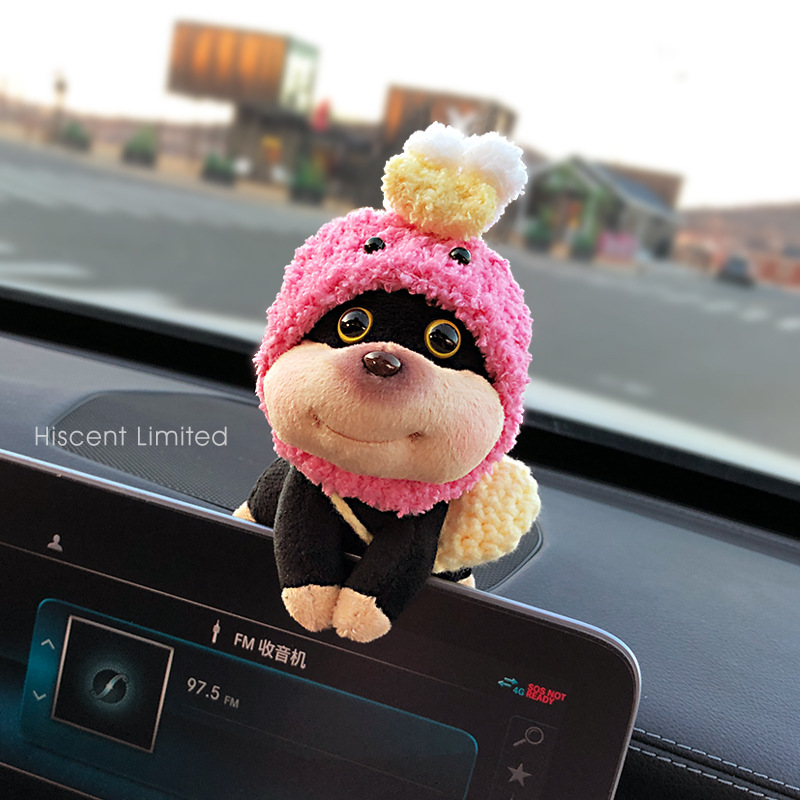 2025 nuevo estilo abeja perro decoración de coche consola central de coche pantalla muñeca de coche muñeca de coche muñeca