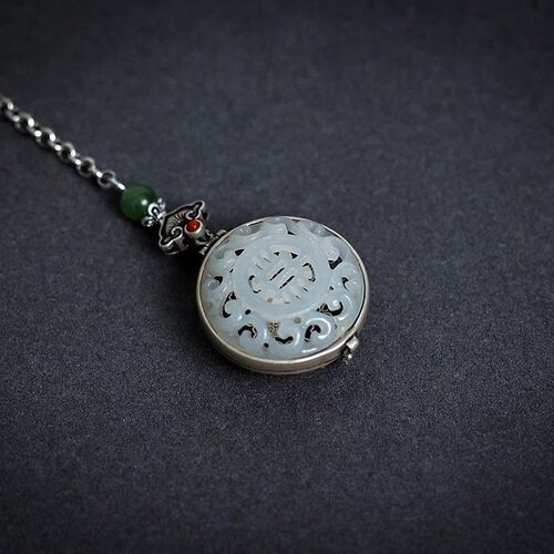 Openable Cheongsam Collar Button Pendant Sachet for Women Hanfu Tea Dress Chinese Style Retro Traditional Classical Ornament