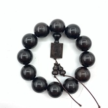 紫光檀乌木佛珠男士文玩2.0手串木质手链饰品檀木佛珠厂家批发