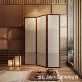 创意实木折叠屏风可移动客厅卧室遮挡隔断多种颜色装饰玄关屏风