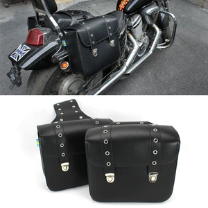 PU leather retro motorcycle bag durable accessories supplies simple solid color wear-resistant motorcycle bag wholesale