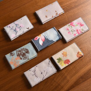 Painted Tea Towel Thickened Absorbent Tea Tablecloth Zen Towel Rag Tea Ceremony Pot Towel Chinese Kung Fu Tea Mat High-end