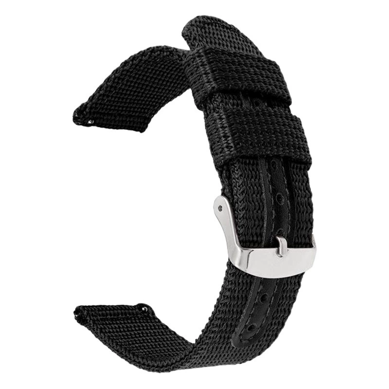 Для Samsung Gear смарт-часов нейлоновый ремешок 18 20 22 24 мм быстросъемный холщовый ремешок аксессуары