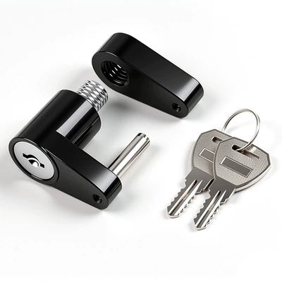 lock, anti-theft trailer hitch connector: Car lock