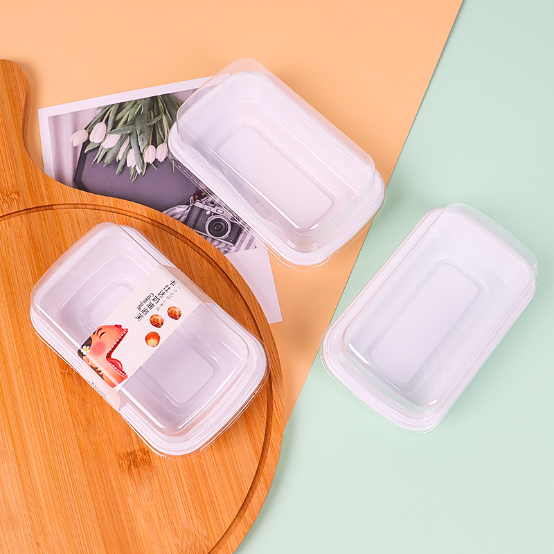 西点烘焙糕点卡仕达奶油泡芙包装盒吸塑点心盒一次性透明塑料盒子