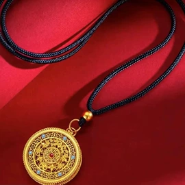 金箔花;吊坠;手镯