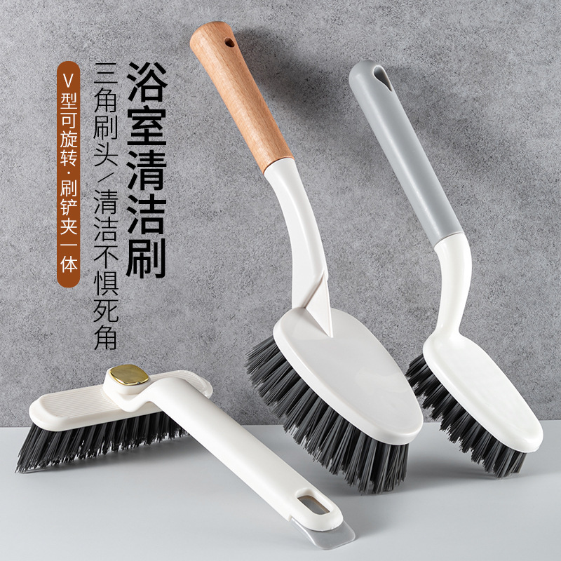 Bathroom Cleaning Brush Long Handle Tile Countertop Brush Bathroom Floor Brush Bathtub Sink Groove Dead Corner Gap Brush