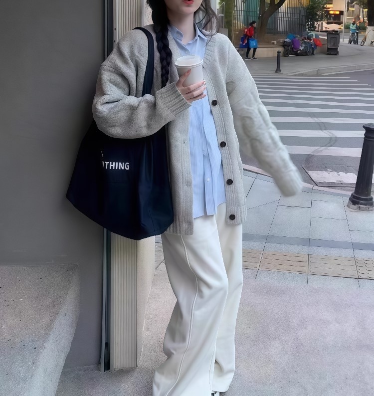 秋冬女装2025新款巨好看的穿搭一整套韩剧盐系高级感毛衣三件套装|undefined