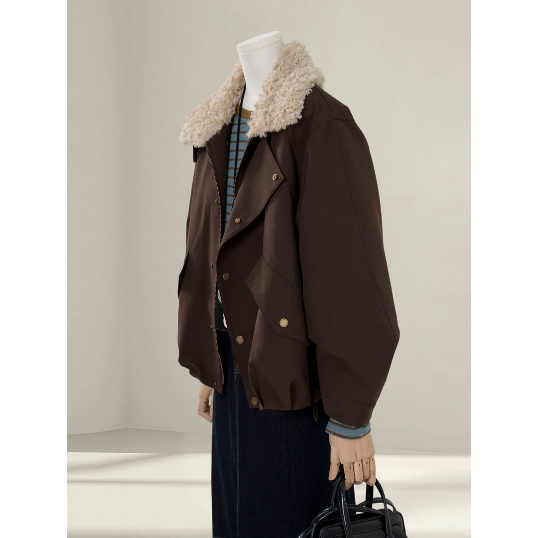 Benview【Exclusive for Physical Stores】90 White Duck down Winter Windproof Warm down Jacket for Women with Turn-Down Collar Parka