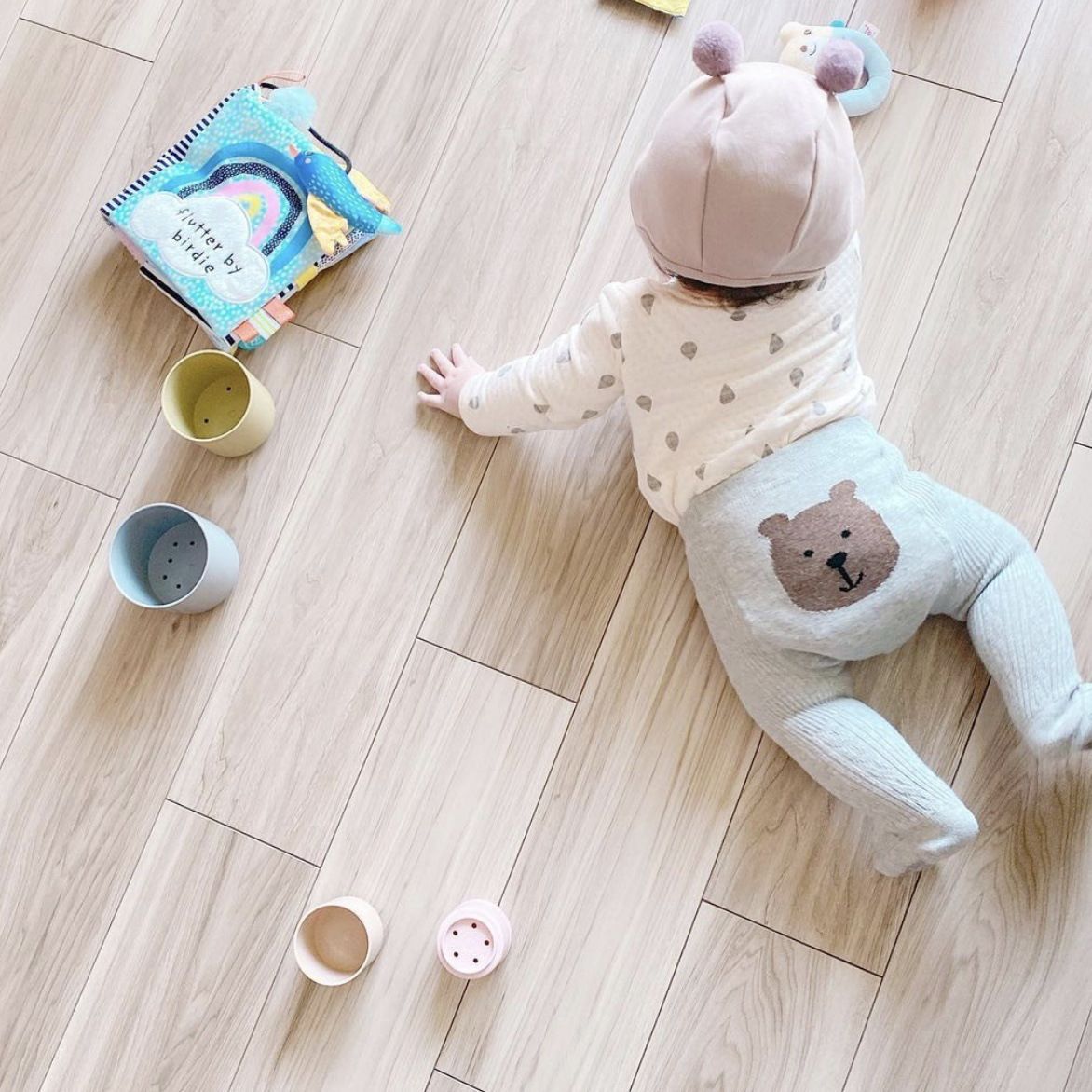 Polainas de los niños grandes PP alto elástico oso otoño e invierno Bebé estilo occidental ins estilo europeo y americano niños y niñas pantimedias