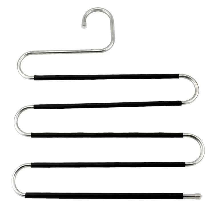 Acero inoxidable de cinco capas antideslizante especial para pantalones toallas pantalones almacenamiento marco multifuncional percha de pantalones multicapa doméstica