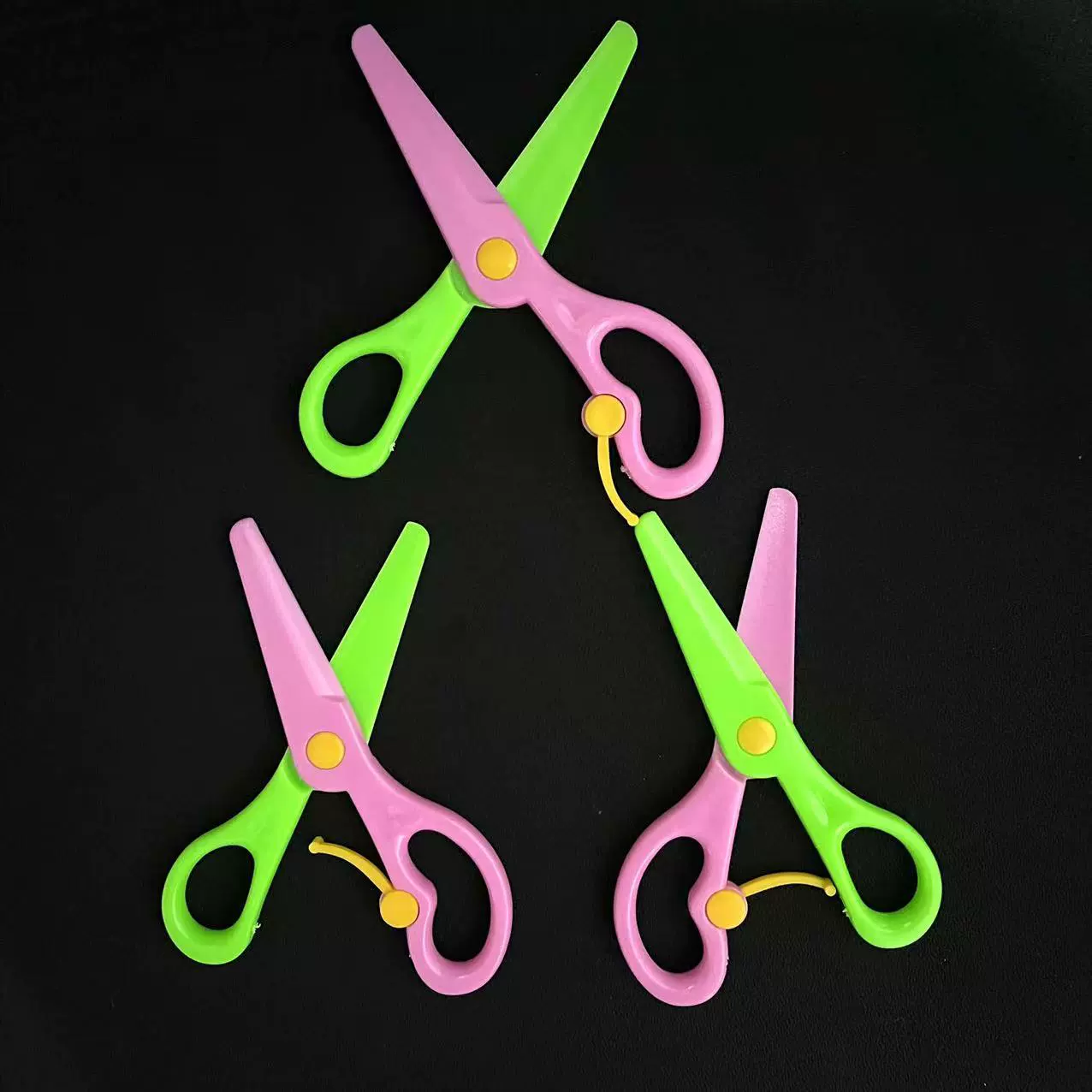 Детские ножницы, безопасные ножницы, детский сад, ученики начальной школы, ножницы ручной работы с круглой головкой, набор пластиковых ножниц, оптовая продажа