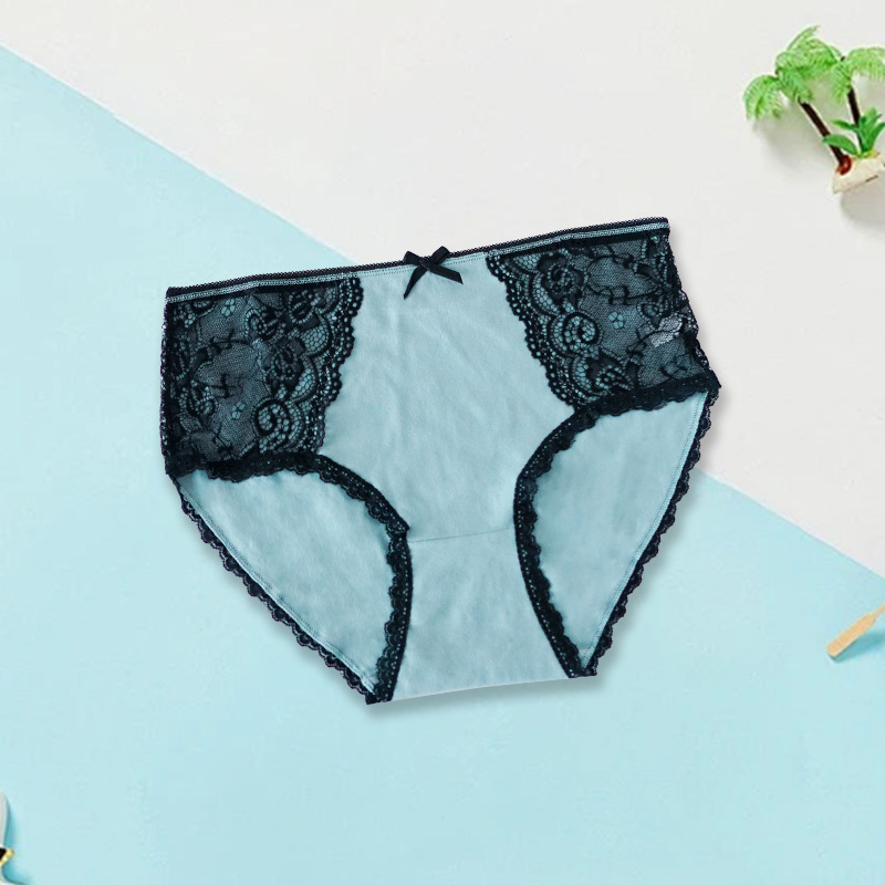 2025外贸供应中腰内裤女透气纯棉裆舒适欧码三角裤Plush panties|undefined
