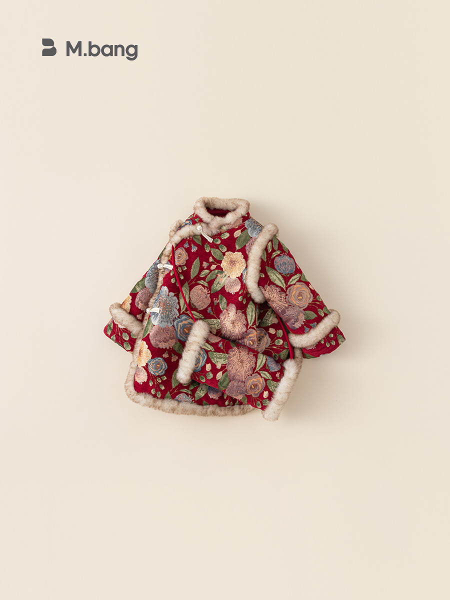 Ropa infantil Youbao, vestido con botones de estilo chino para niñas, traje de Año Nuevo para niños, vestido cheongsam de Año Nuevo para bebés, estilo chino