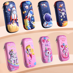 Wholesale Pencil Case for Primary School Students 3D Pencil Case Cartoon Large Capacity Pencil Case Kidsren's Gift Can Be Customized with Logo Printed