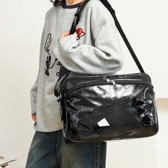 Jennieと同じ明るいバッグの女性2025の新しいかわいいかわいい単色のバックパックのカジュアルなバッグ