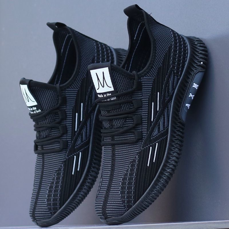 2022新款男鞋休閒韓版夏季透氣運動跑步鞋布鞋老爹鞋子男潮鞋