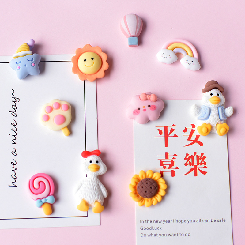 New Cute Cloud Sun Duck Refrigerator Magnet Resin Jewelry Accessories Cream Glue DIY Material Pj513 New Cute Cloud Sun Duck Refrigerator Magnet Resin Jewelry Accessories Cream Glue DIY Material Pj513