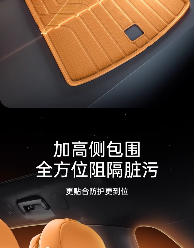 Specially Used for Wei Brand Alpine 8 Trunk Mat Tpe25 Wey Car Seven-Seater Modified Decorative Accessories Foot Mat Supplies