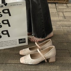 【youshilai】新中式輕國風高跟旗袍女鞋復古茶藝漢服鞋瑪麗珍鞋