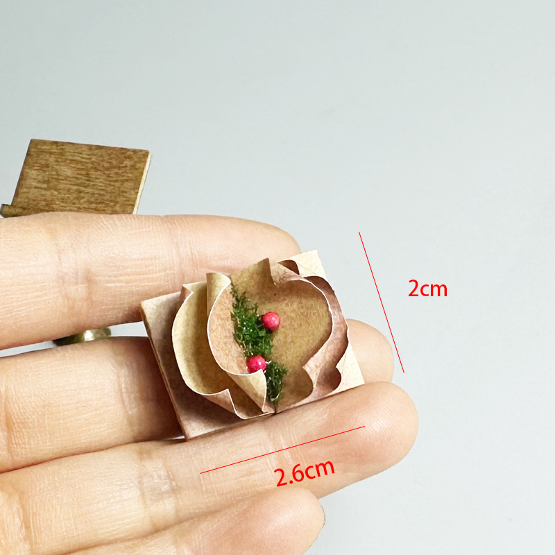 Mini Small Stand Magic Book Doll House Furniture Accessories Kidsren's Play House Toys Retro Handmade Scene Ornaments