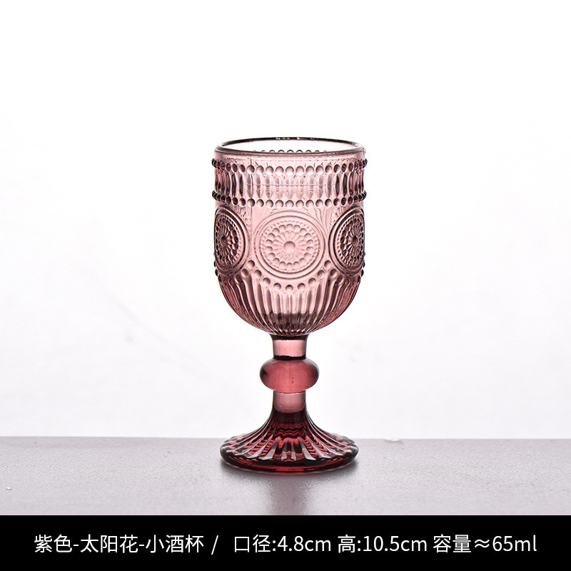 Nuevo retrógrado tallado alto taza de agua taza de vino taza de bebida creativa elegante casa hotel café utensilios de vino