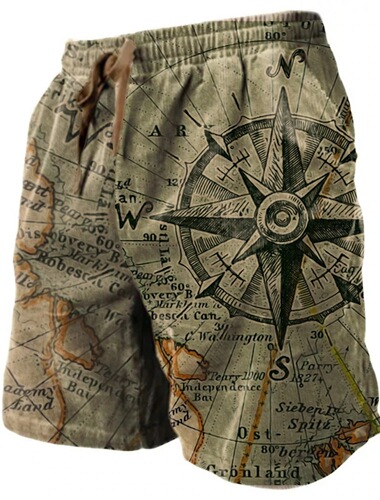 Summer 3D digitally printed shorts, personalized pattern design, comfortable, breathable, fashionable, casual and light