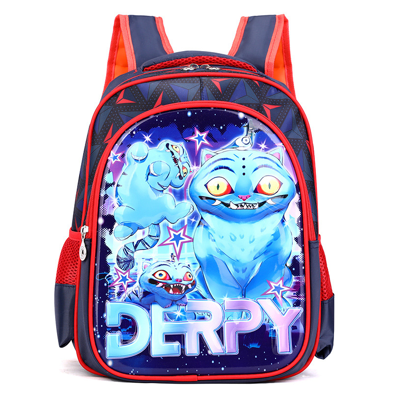Nueva mochila infantil de dibujos animados jardín de infantes mochila de cáscara dura 3D animación estereoscópica mochila transpirable para niños y niñas estudiantes de primaria