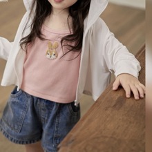 韩版小宝宝连帽防晒衣夏季新款女童装冰丝大帽檐婴儿紫外线外套
