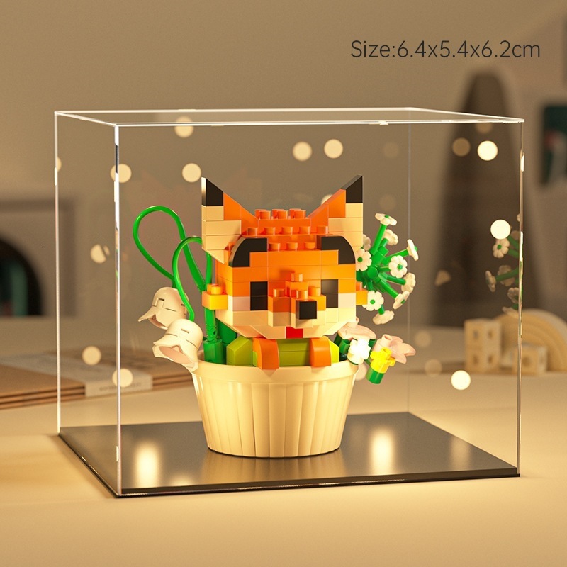 Le transfronterizo postre de dibujos animados muñeca ensamblaje de bloques de construcción decoración caja ciega juguetes de puzzle para niños 1 de junio tienda de regalo