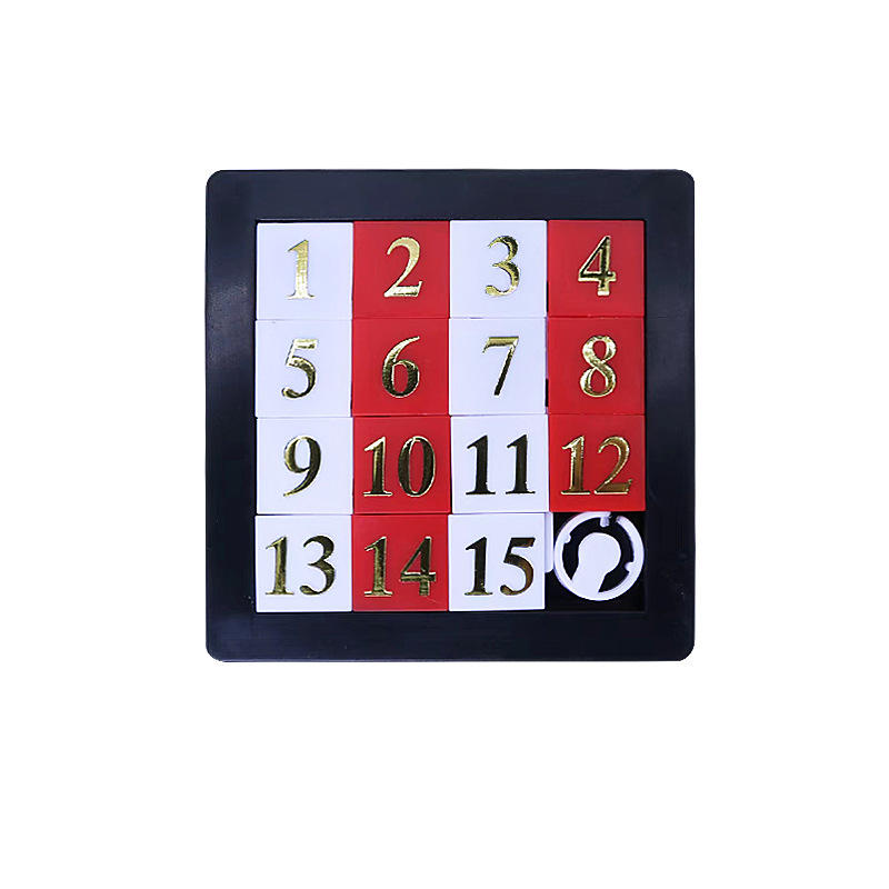 Dorado digital huarong camino nostálgico rompecabezas deslizante de los niños educación temprana inteligencia desarrollo juguete escuela kindergarten regalo