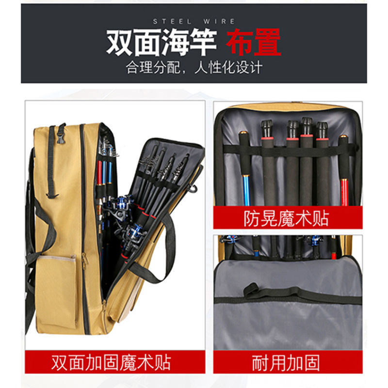 Fishing chair bag warranty 10 Shoulders capacity Go fishing Fishing Package multi-function Sea rods Fish care package