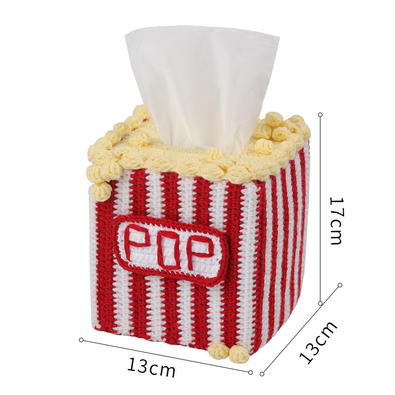 팝콘 티슈 박스 + 화이트 카드