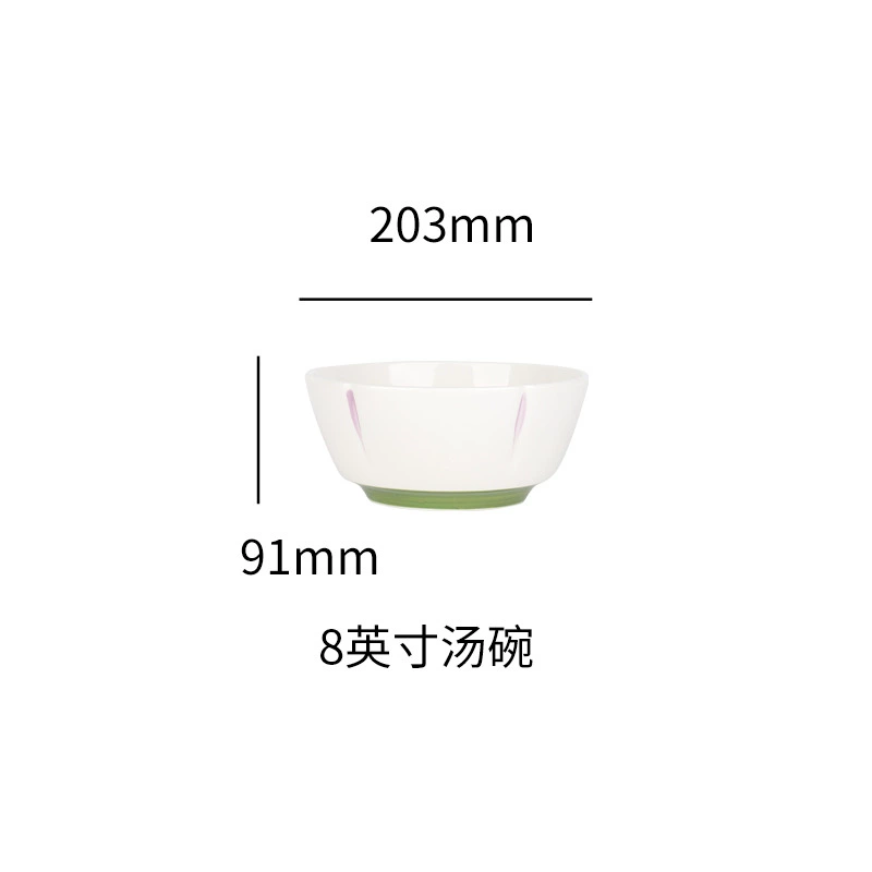 Ceramic fresh brand tableware, set, simple and elegant design