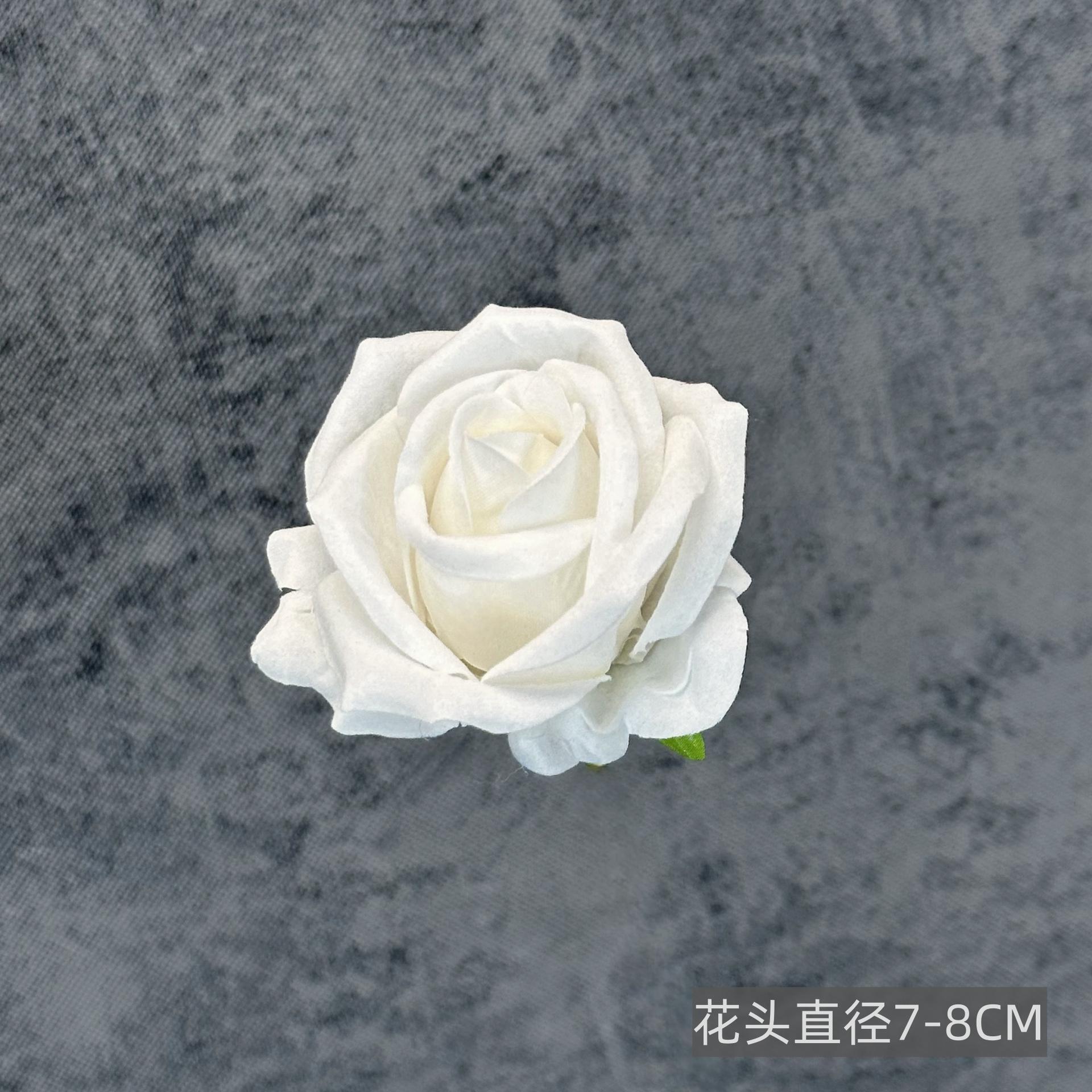 Franela artificial flor Rosa cabeza ramillete rojo boda flor pared tiro apoyos flor artificial arco flor artificial al por mayor