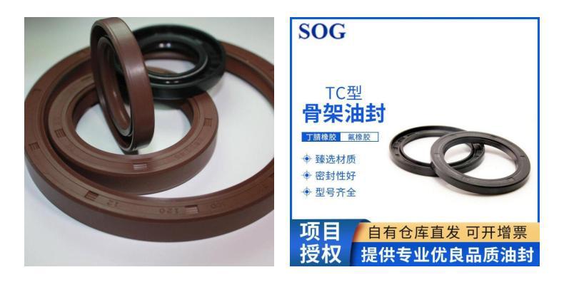 Sog Nak Imported Vc Springless Skeleton Oil Seal Vg4/5/6*8/9/10/11/12/14*2/3/4/5