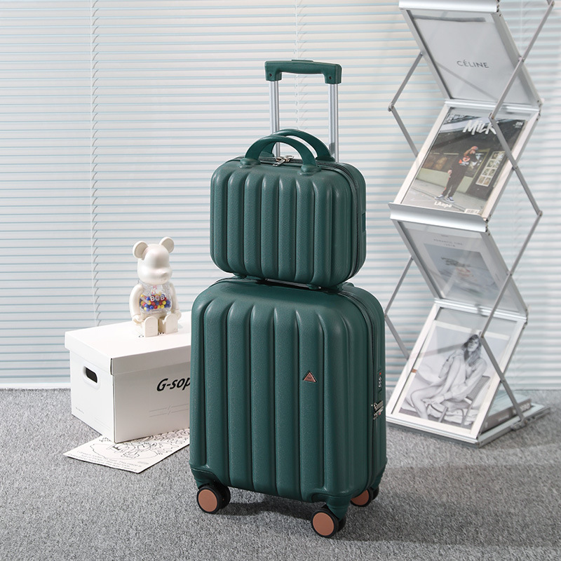 Maleta trolley pequeña, maleta de 16 pulgadas, maleta con código para hombre, mini maleta para mujer, maleta para niño y madre de 18 pulgadas