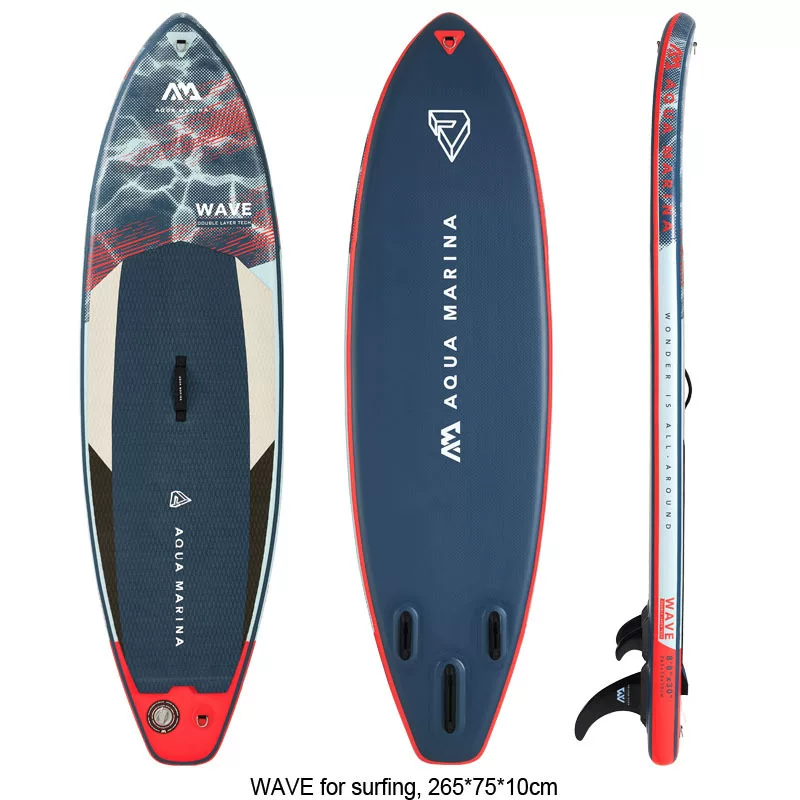 AQUA MARINA подлинная доска для серфинга WAVE надувная стоячая доска 265см двухслойный материал