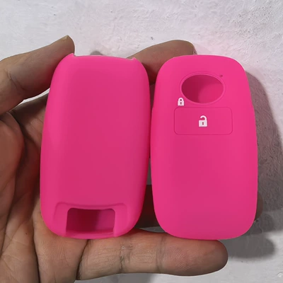 Silicone Bag | Car Keys - 2-key-rose-red