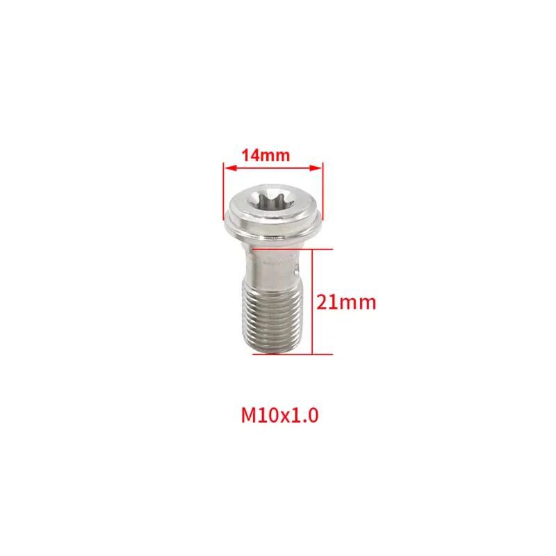 Banjo screw 304 stainless steel hollow brake hose bolt for motorcycle electric bike disc brake Banjo screw M10