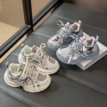 儿童运动鞋新款2025春秋季舒适透气中大童时尚休闲鞋女童学生童鞋