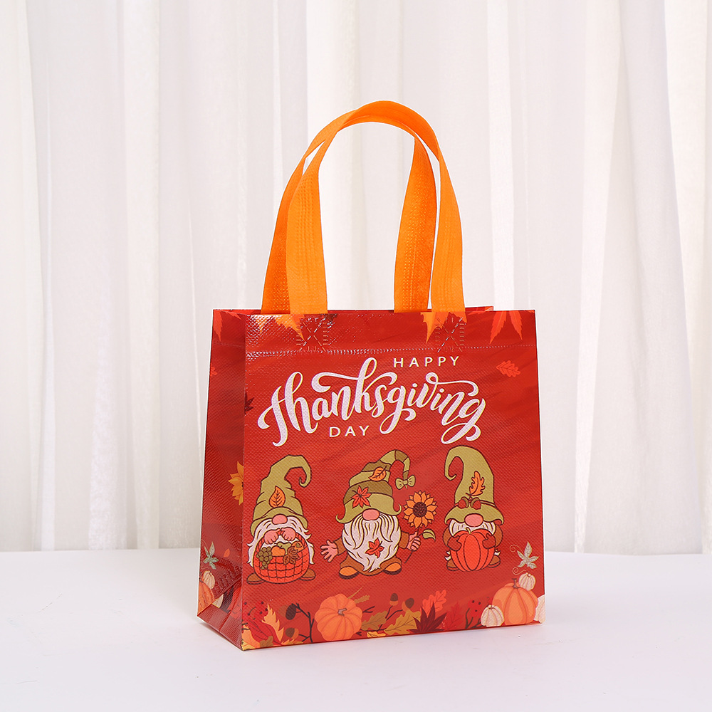 Bolsas de tela no tejida de venta transfronteriza caliente serie de regalos de Acción de Gracias bolsa de regalo de cumpleaños bolsa de embalaje bolsa impermeable bolsa al por mayor image 11