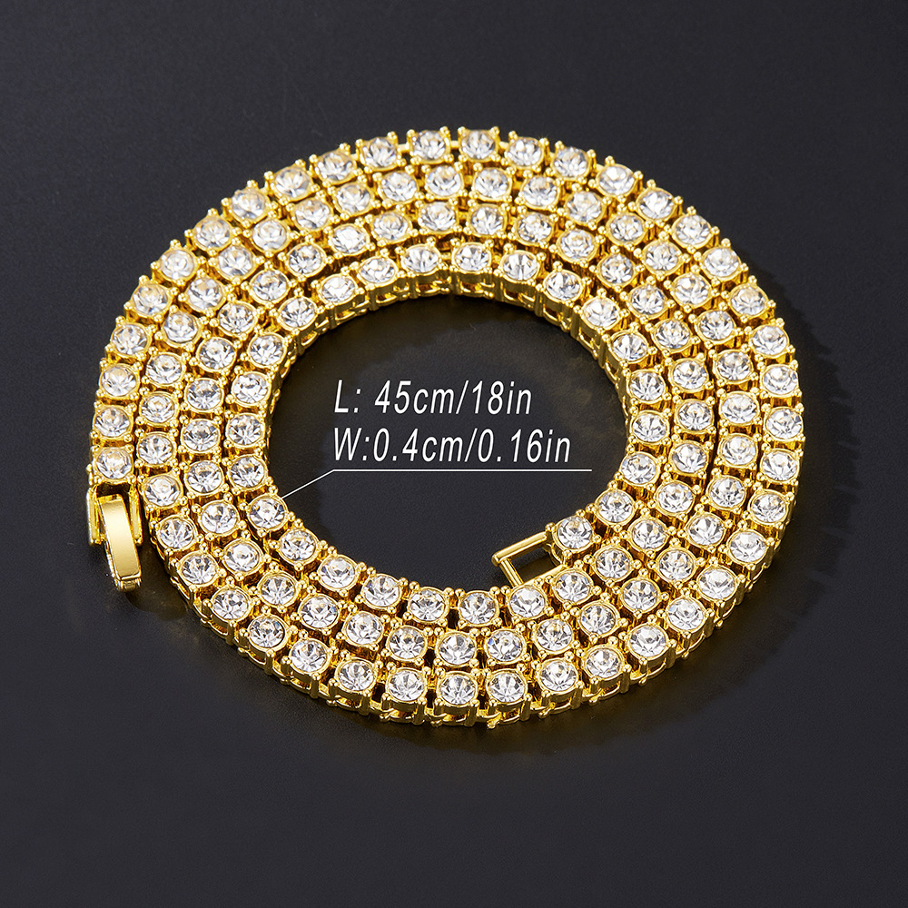24g Weight Rhinestones Inlay Material Bracelets, Necklace Classification 1 Piece Quantity Daily, Street Occasion Alloy Material Printing Pattern Unisex Gender Plating, Inlay Design IG Style, Shiny Style IG Style Shiny Printing Alloy Plating Inlay Rhinestones Unisex Bracelets Necklace 4