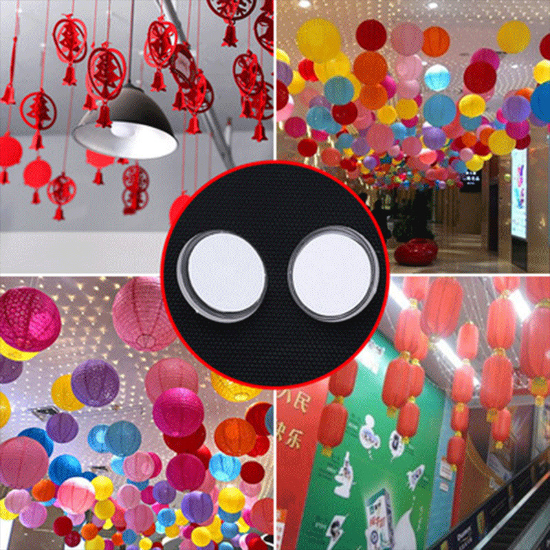 Ganchos de techo ganchos de techo enganchado POP cartel colgante banner cortina de cuentas blanco 3cm colgando pequeño gancho de palo