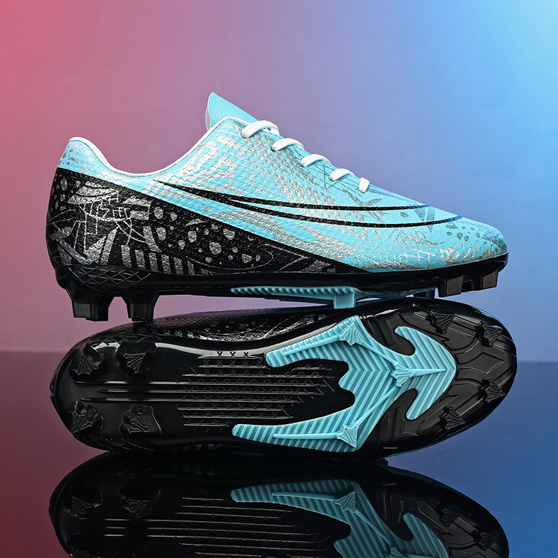 Nuevos zapatos de fútbol transfronterizos de la Copa del Mundo AG de clavos largos de entrenamiento de entrenamiento de estudiantes de competencia baja para hombres TF zapatos de fútbol deportivos de clavos