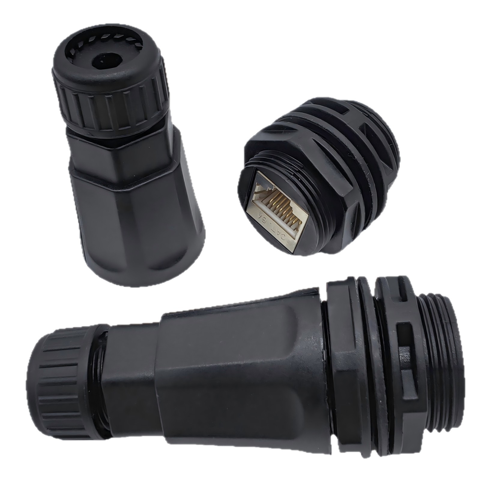 rj45��������ֱͨIP68��ˮ��ͷM25�Բ�ˮ��ͷ����ĸ����������ͷ