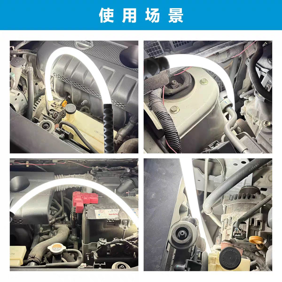 Cross-Border New Product: Bendable Mechanical Light, Portable Flashlight, Work Light, Bendable Led Flashlight