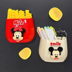 冷蔵庫のマグネット収納ケース多機能ポテトチップスの封口クリップ防湿かわいいアニメミッキー家庭用マグネット収納ケース